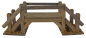 Preview: Holzbrücke - Krippenzubehör, ca. L 20 x B 6,5 x H 7,5 cm